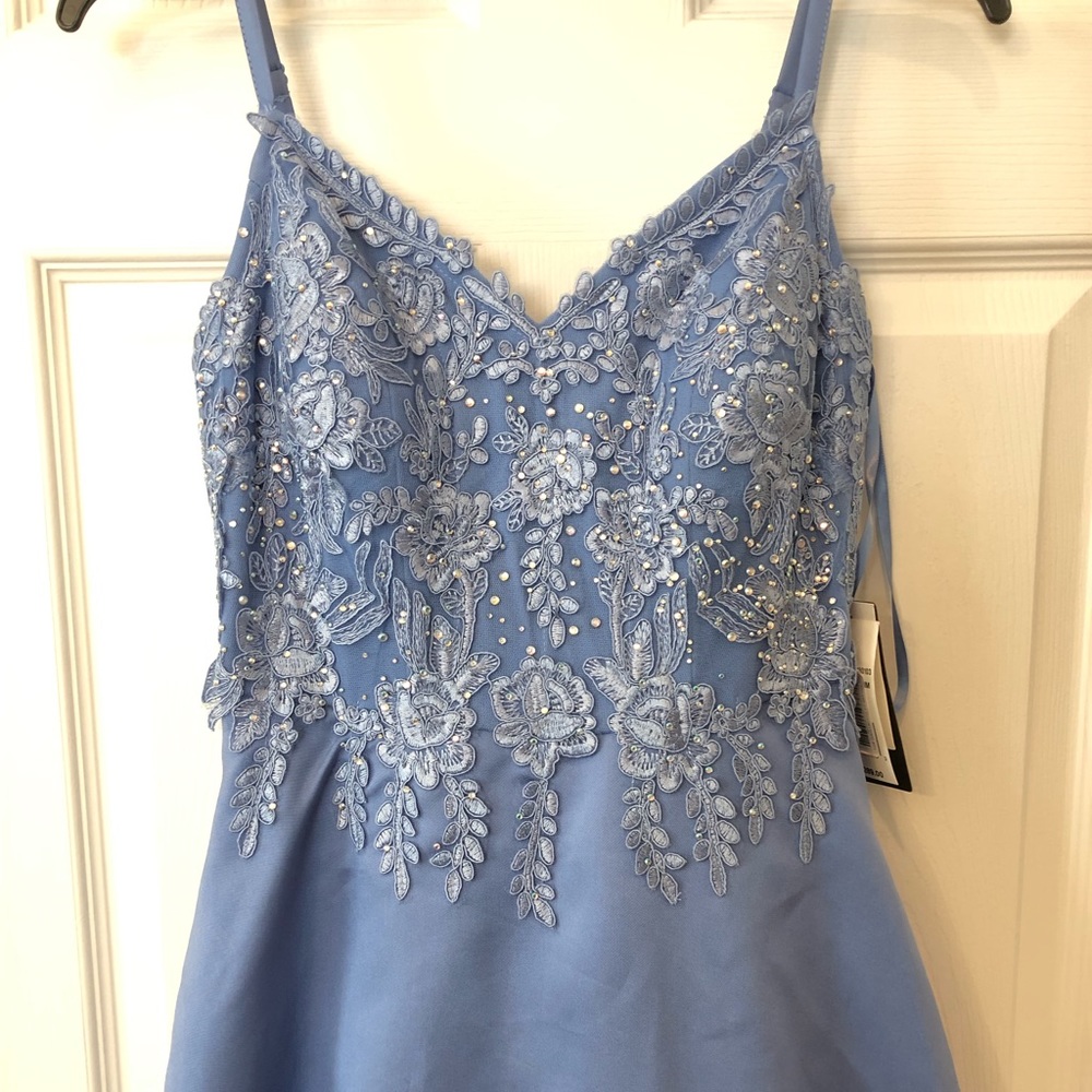 Elegant Dress Blue Formal